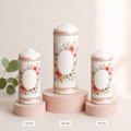 Personalised Candle Set: 20 cm + 2 × 15 cm