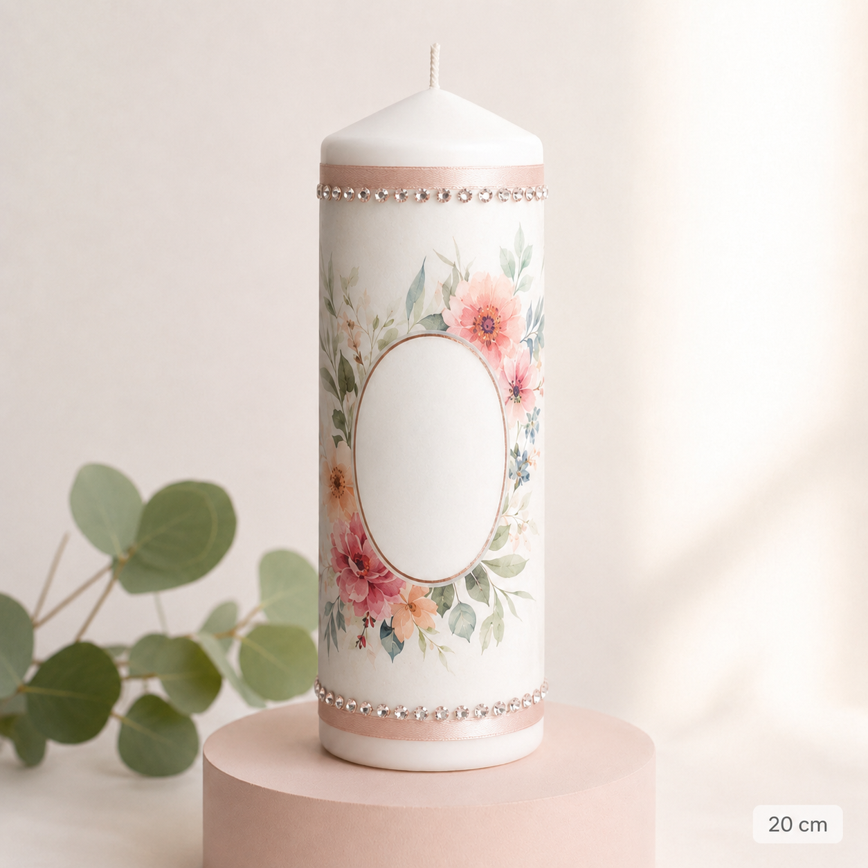 Personalised Candle – 20 cm