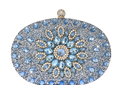 Blue Luxe Rhinestone Clutch