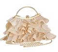 Champagne Soft Ruffle Elegance Bag