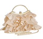 Champagne Soft Ruffle Elegance Bag