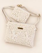 White Bloom Lace Bag