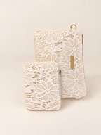 White Bloom Lace Bag