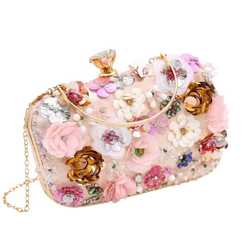 Blush Garden Luxe Clutch