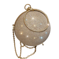 Gold Elegance Round Clutch