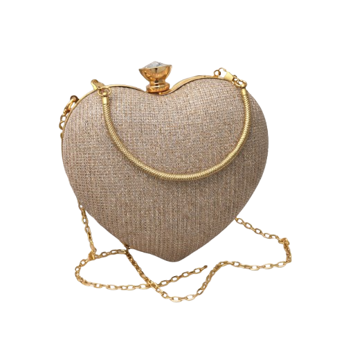 Gold Sweetheart Glam Clutch