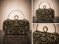Gold & Black Statement Clutch