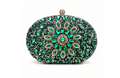 Green Luxe Rhinestone Clutch