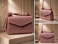 Pink Rope Handle Clutch