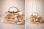 Champagne Soft Ruffle Elegance Bag
