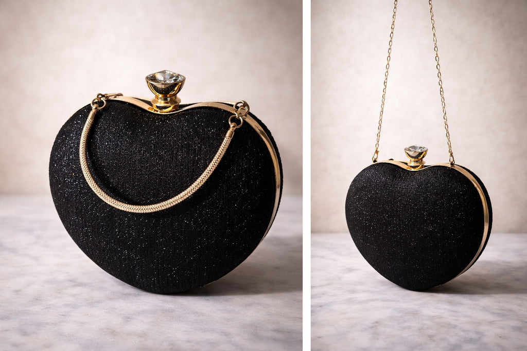 Black Sweetheart Glam Clutch