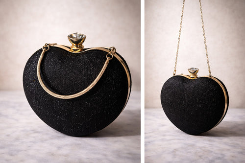 Black Sweetheart Glam Clutch