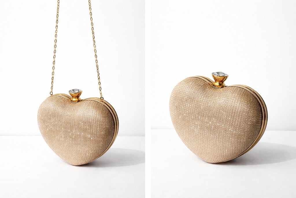Gold Sweetheart Glam Clutch