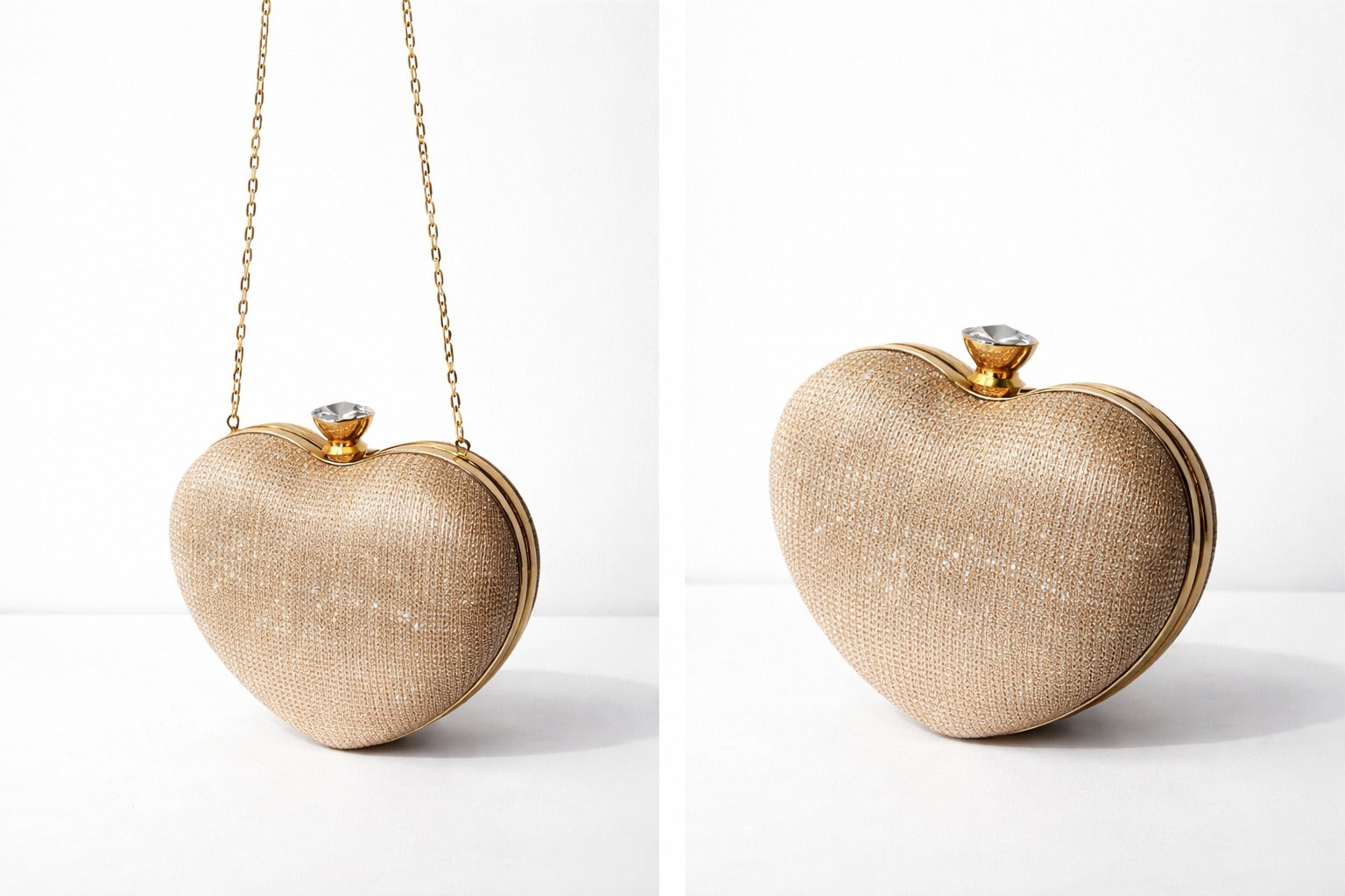 Gold Sweetheart Glam Clutch